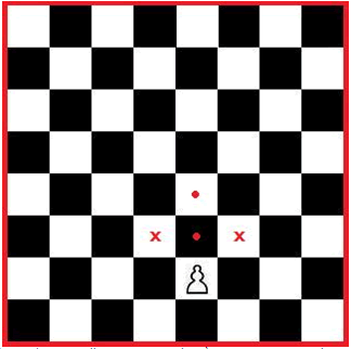 Um peão preto se destaca em um jogo de xadrez com um peão preto no